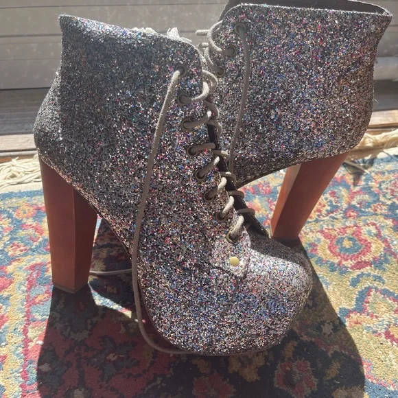 Jeffrey Campbell Shoes Jeffrey Campbell Multicolored Glitter Sparkle Lita Poshmark